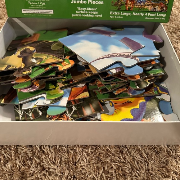 Melissa & Doug Dinosaur Adventure Floor Puzzle - 48 Pieces - Picture 2 of 2